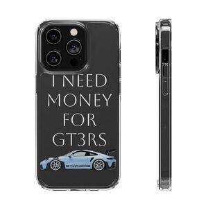 Black Phone Case with Car Design